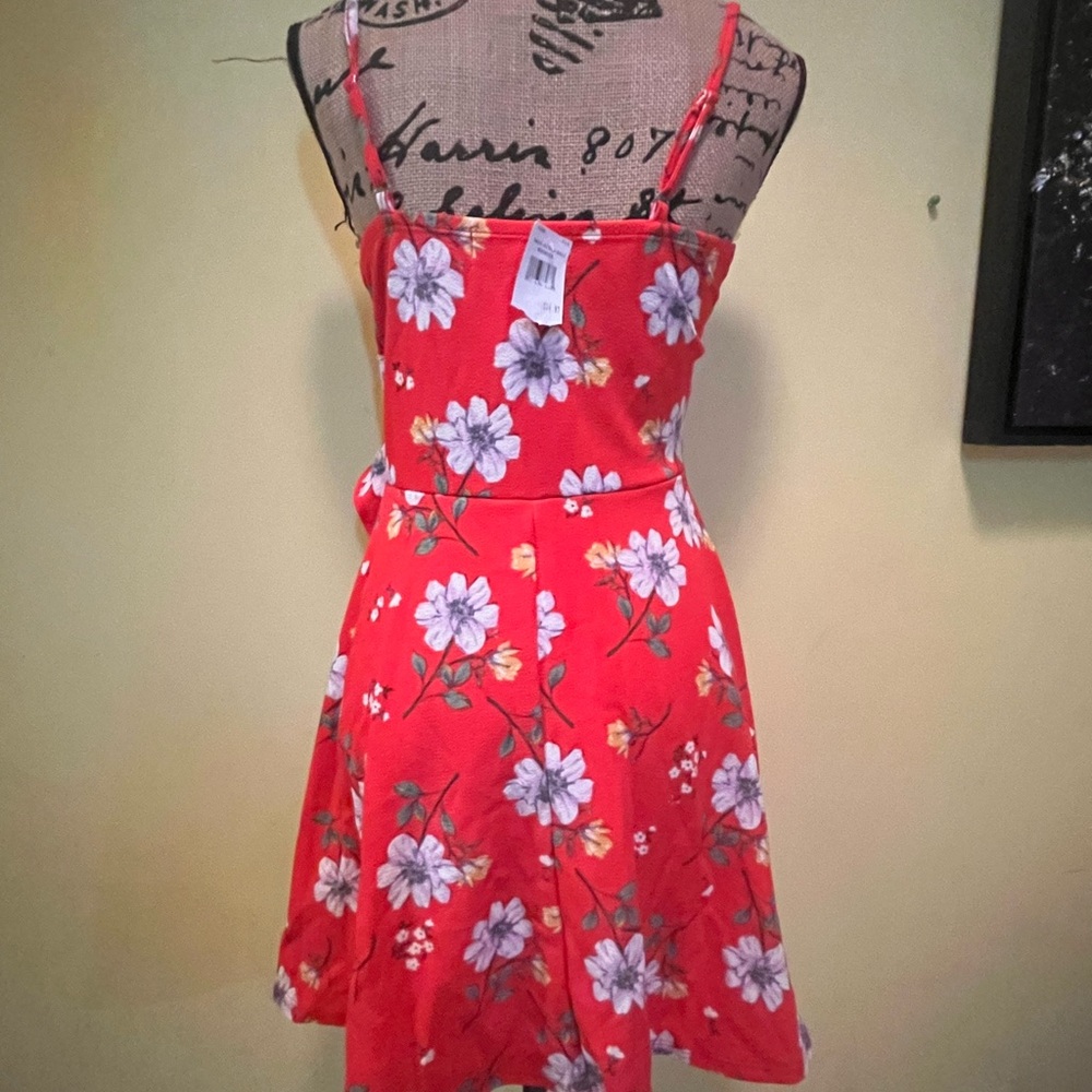 Red Floral Dress